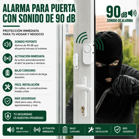 ALARMA INTELIGENTE PARA PUERTAS Y VENTANAS 🔒