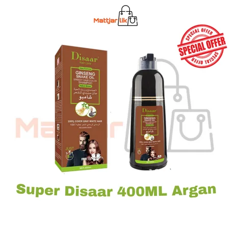 Super DISAAR 400ML Argan Oil Speedy Hair Color Shampoo