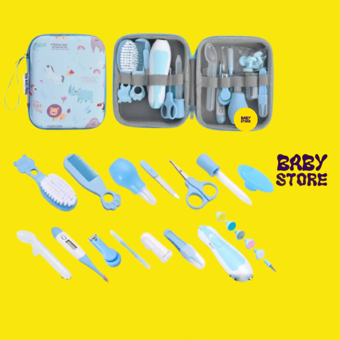 Kit de Soins Complet pour Bébé – 13 Accessoires Essentiels avec Trousse