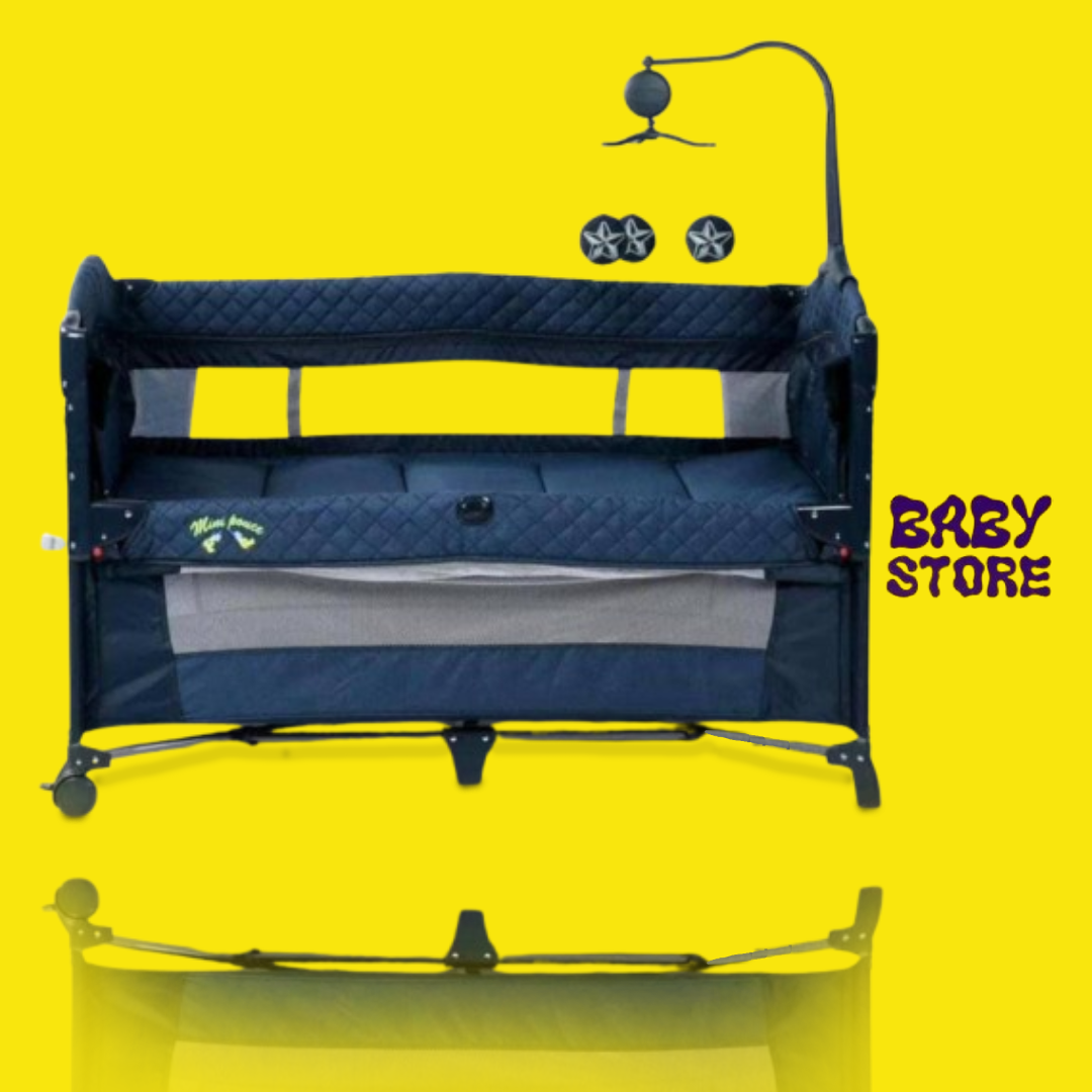 Lit Parapluie Bébé Multifonction – Avec Matelas & Mobile Musical