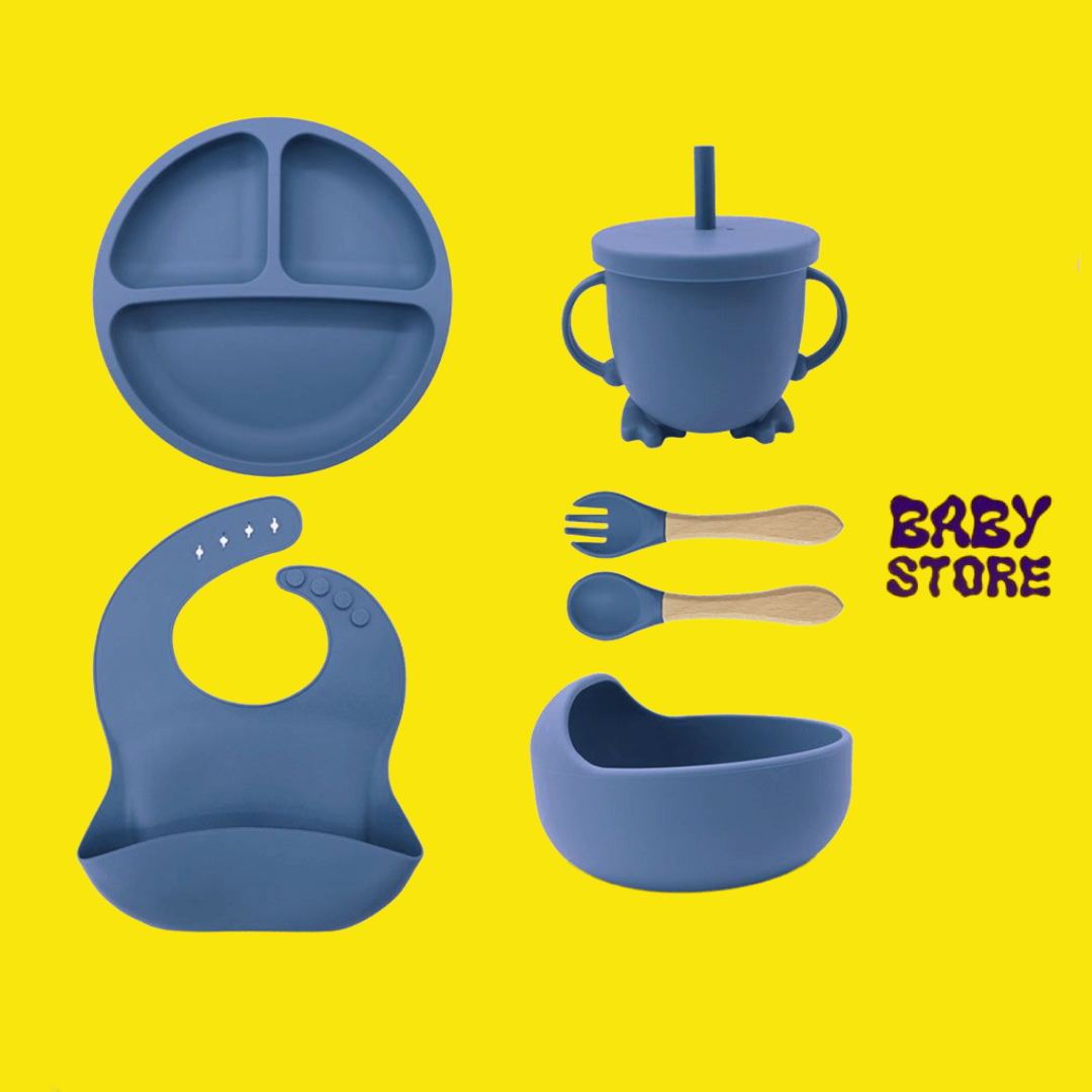 Kit Complet pour Repas de Bébé - Silicone 100% Alimentaire