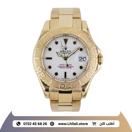ساعة رولكس يخت ماستر باللون الذهبي