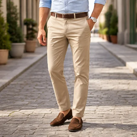 Casual Cotton Chino Pants