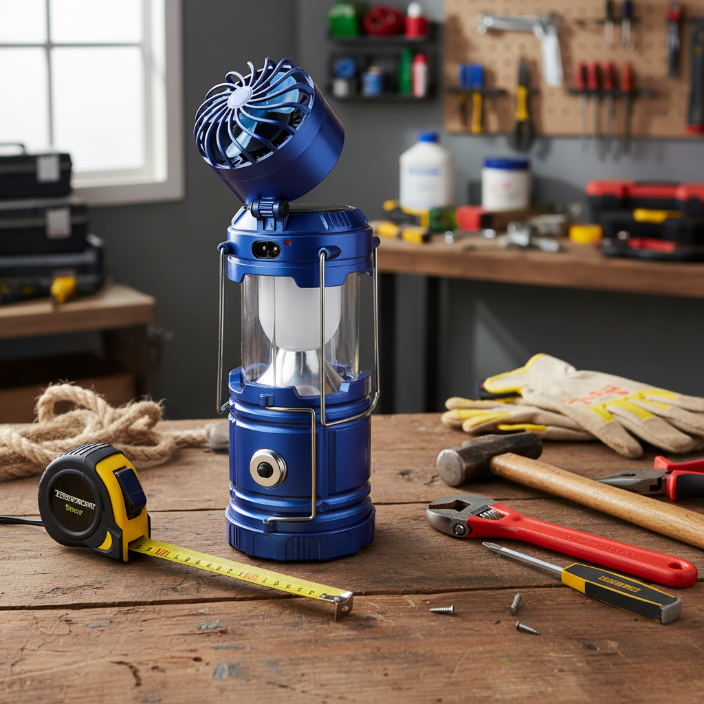 مصباح متعدد الاستعمالات للمخيمين