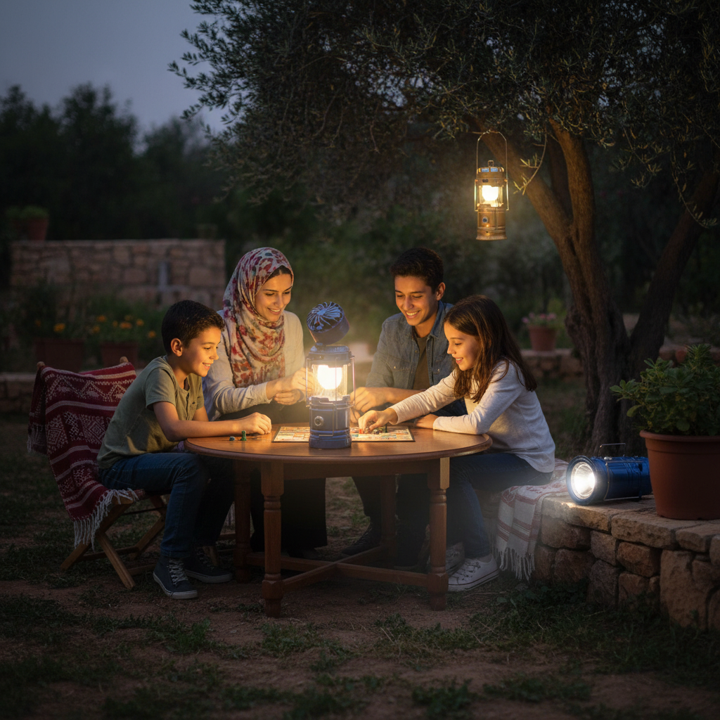 مصباح متعدد الاستعمالات للمخيمين