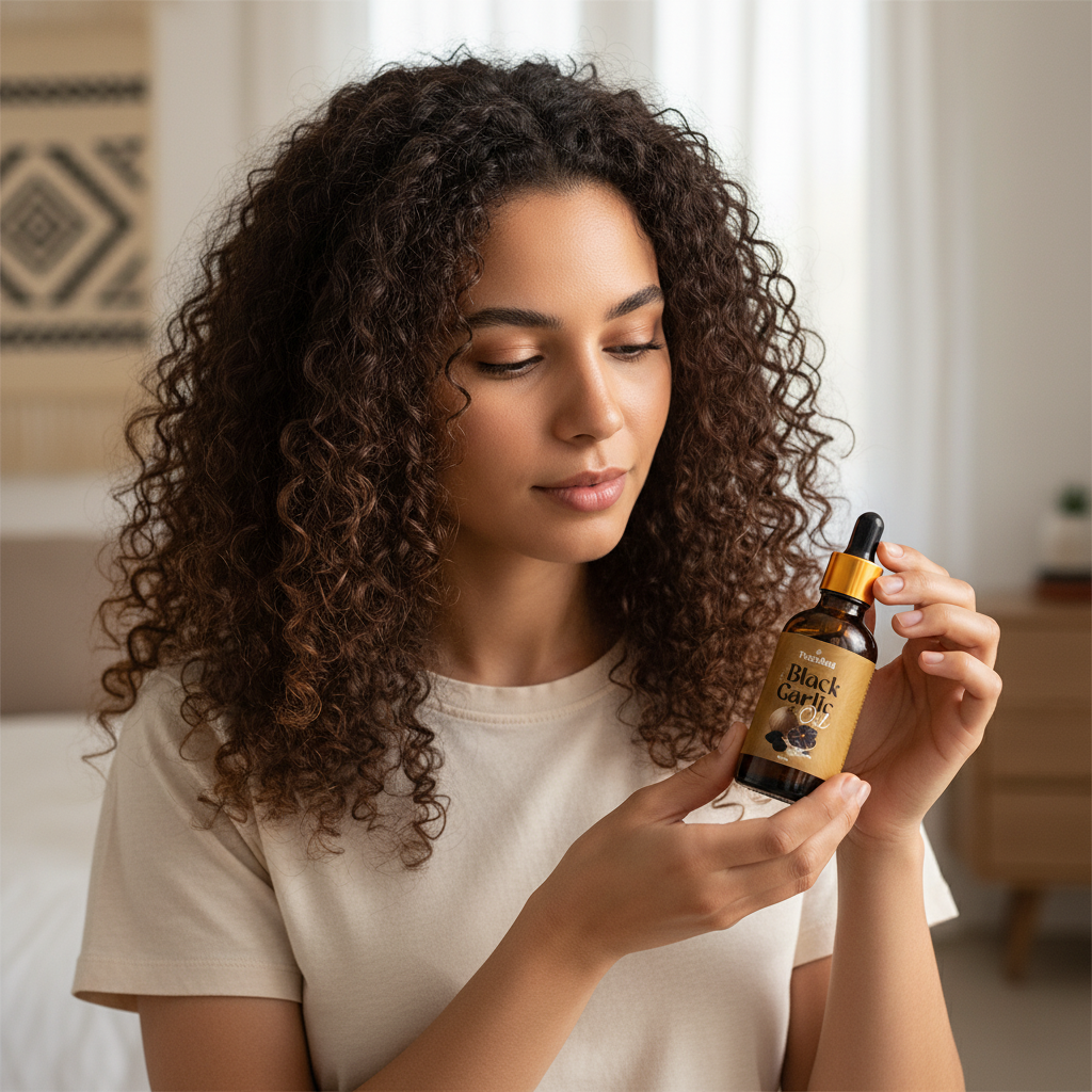 زيت الثوم الأسود