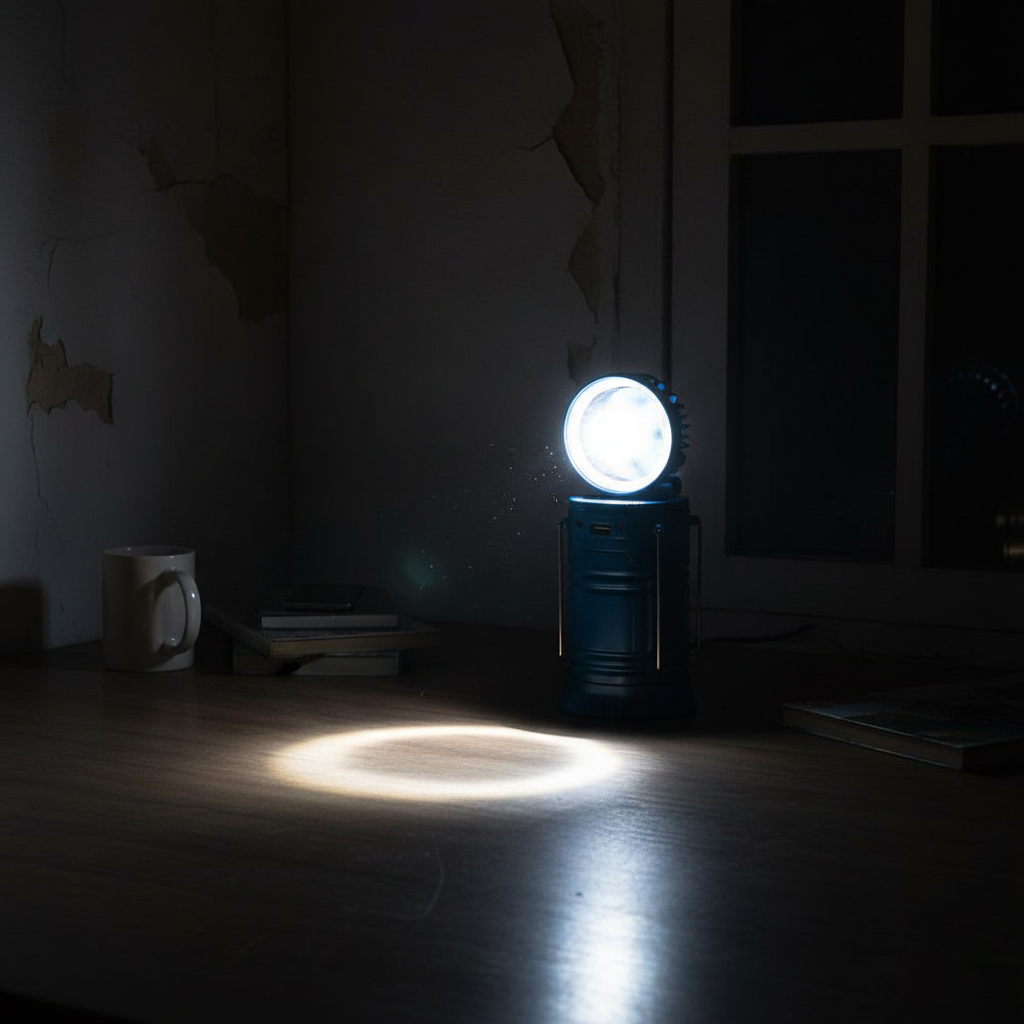 مصباح متعدد الاستعمالات للمخيمين