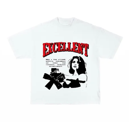 EXCELLENT HEAVYWEIGHT T-SHIRT - WHITE