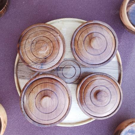 طقم أواني خشبية فاخرة