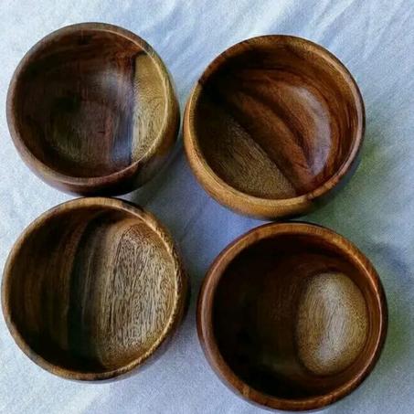 مجموعة أواني تقديم خشبية