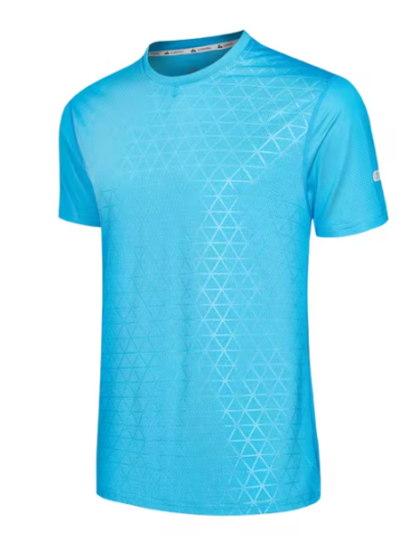 تي شيرت رياضي صيفي مثالي للتدريب والجري وكرة القدم، يتميز بطباعة ثلاثية الأبعاد وتصميم غير رسمي. يجف بسرعة ويمنحك الراحة بفضل خاصية الضغط المدمجة، مع لمسة من الموضة العصرية