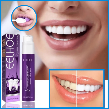 معجون تبييض الأسنان و تقوية اللثة الأرجواني