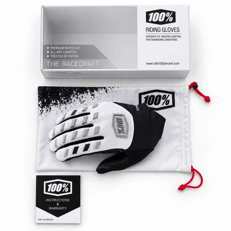 ⚫⚪ Gants 100% RIDECAMP – Black&White Edition