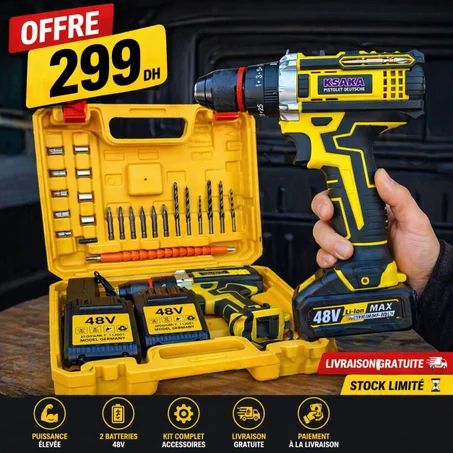 مفك كهربائي احترافي KSAKA 48V 🔧