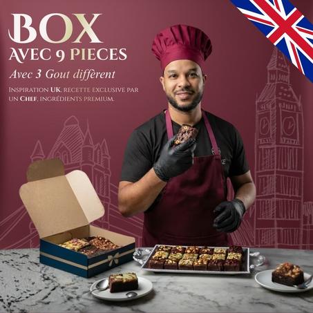 بوكس البراونيز الفاخرة (9 قطع)