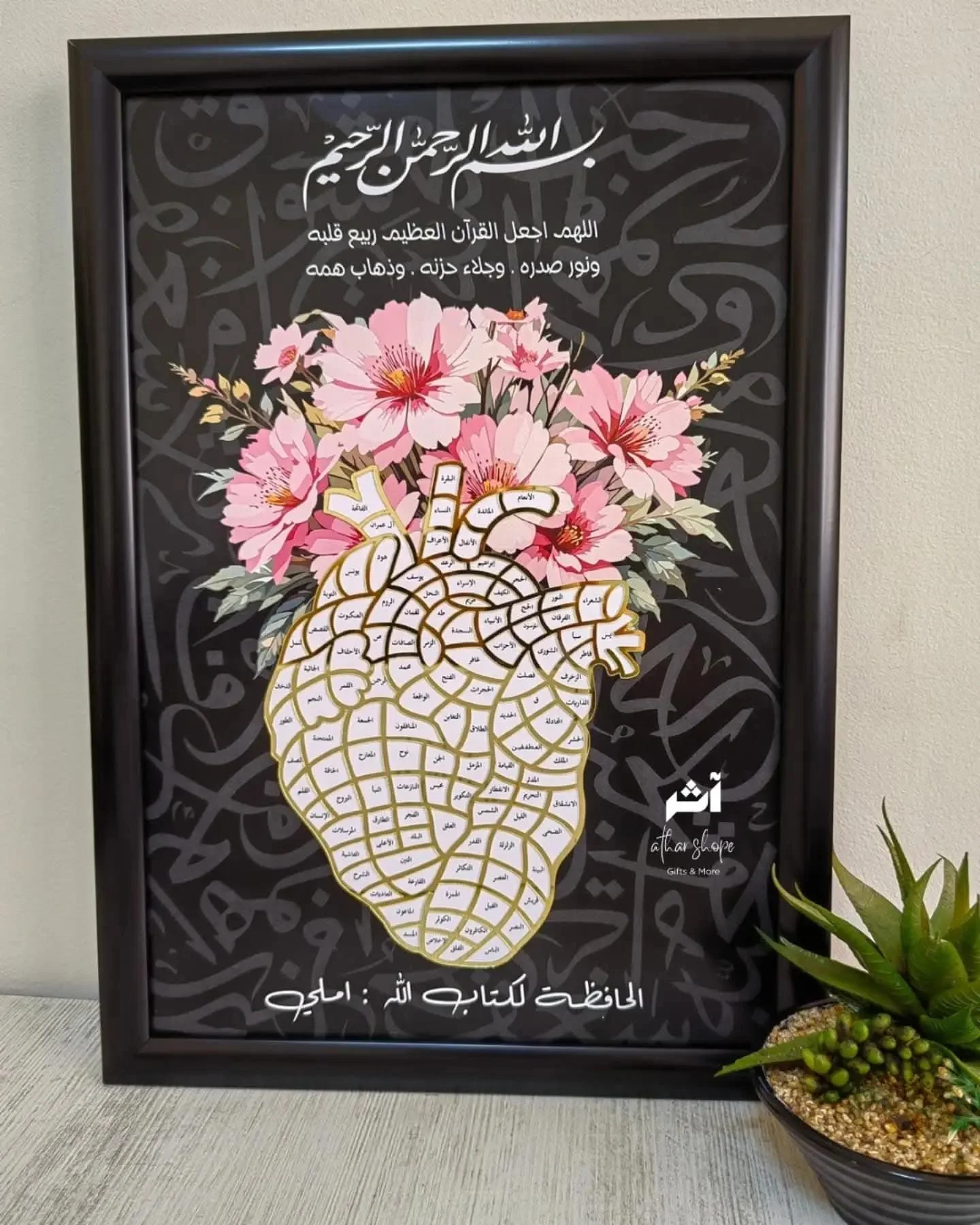 لوحة قلب التعلّم للقرآن الكريم