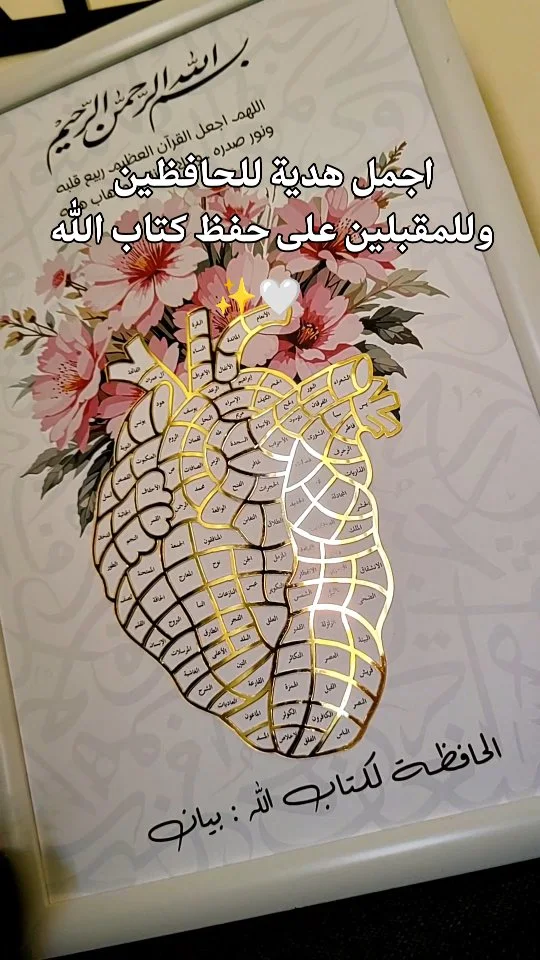 لوحة قلب التعلّم للقرآن الكريم