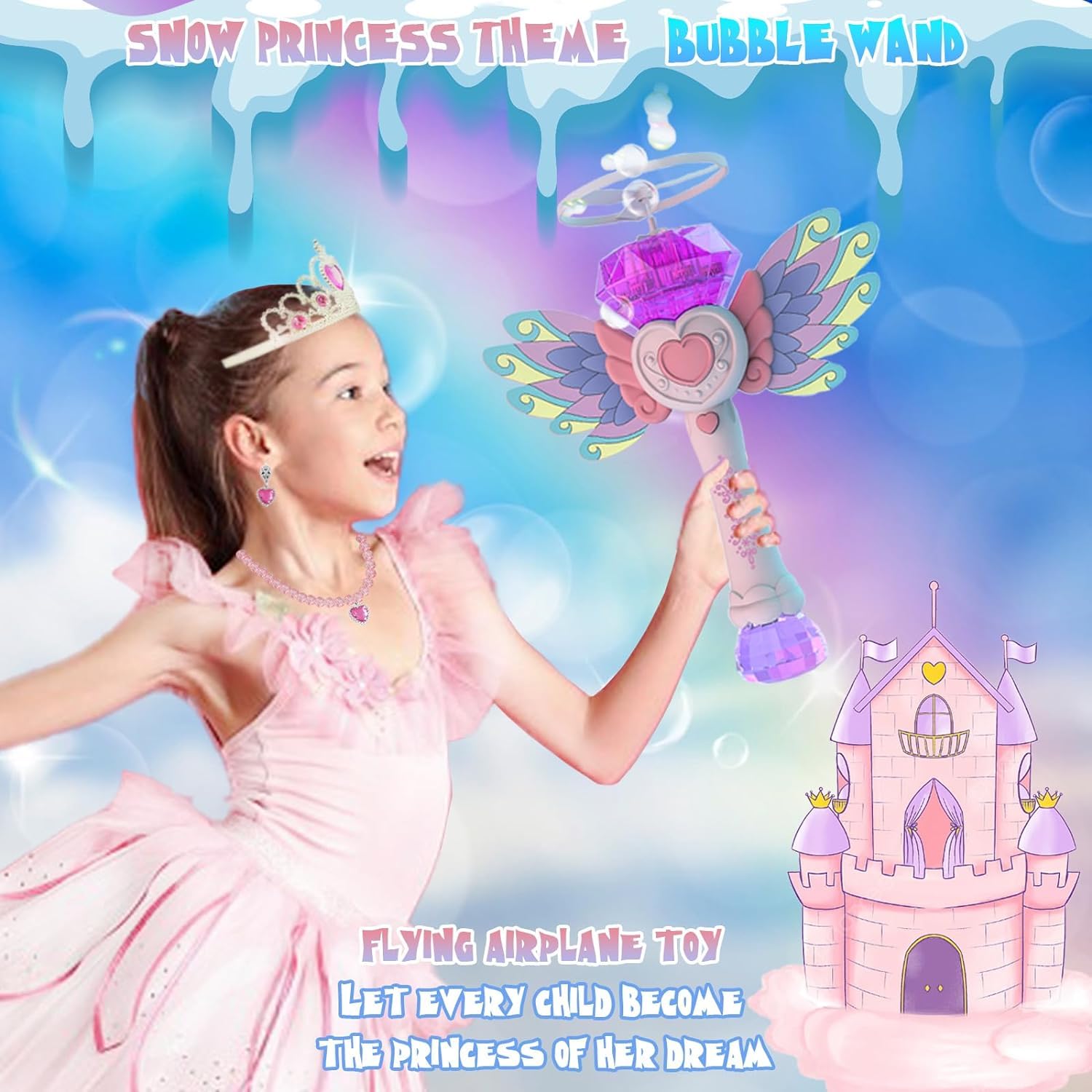 Découvrez la Baguette à Bulles Princesse Magique
