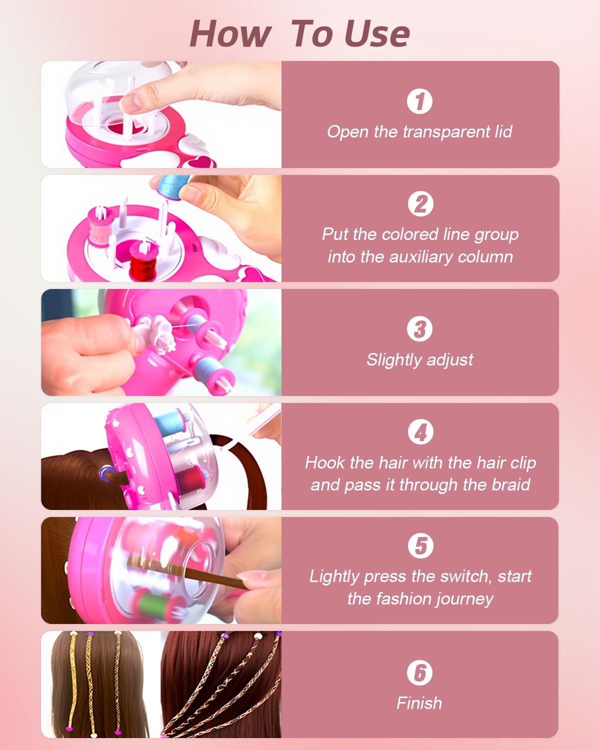 Tresseuse automatique pour filles