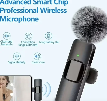 FengYang Wireless Noise-Canceling Lapel Microphone, Type-C Interface, Suitable for Vlogging, Live Streaming, Video Recording, Online Teaching, Meetings, Christmas Gifts