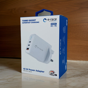 E-RACE 45W TRIPLE PORT POWER ADAPTER(EC-79)