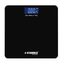 STARGOLD Digital Personal Weighing Scale, 180 KG Capacity, 6mm Tempered Glass, High Precision Sensors, Ultra Thin Design, SG-WSM22 Red