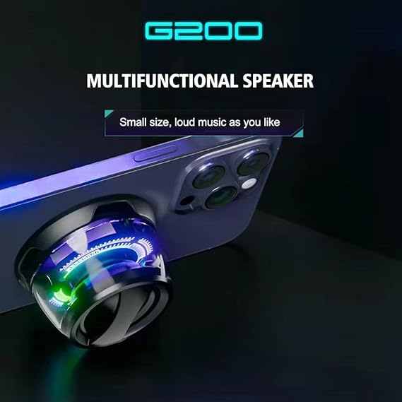 G200 Magnetic Bluetooth Speaker,Wireless Phone Stand Gaming Speaker,Mini Speakers Wireless,IP67 Waterproof Portable Speaker for Shower, Outdoor, Golf, Gift for Teens Christmas Holiday
