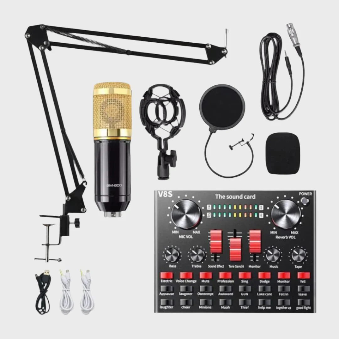 Singing Live Sound Card Live Broadcast Microphone
