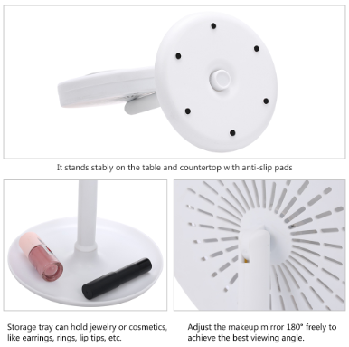Lighted Mirror Fan - QAT