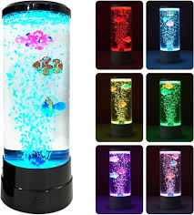 Bubble Fish Lamp, LED Aquarium Sensory Light, 15ft Colorful Bubble Tube for Bedroom, Kids Room, Living Room, Party