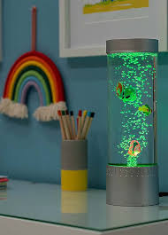 Bubble Fish Lamp, LED Aquarium Sensory Light, 15ft Colorful Bubble Tube for Bedroom, Kids Room, Living Room, Party