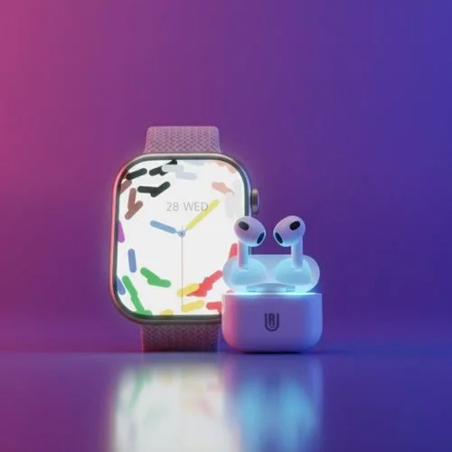 Pack Montre Connectée W9 Pro Max + Écouteurs Sans Fil J50