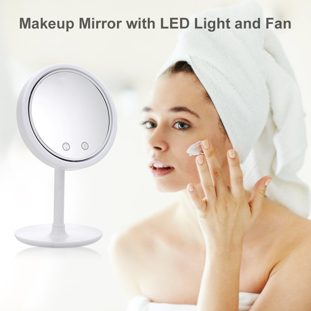 Lighted Mirror Fan