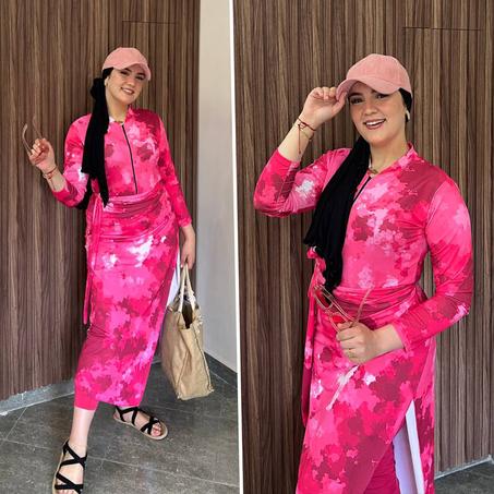 بوركيني 4 قطع أنيق ومحتشم  (AF P1)