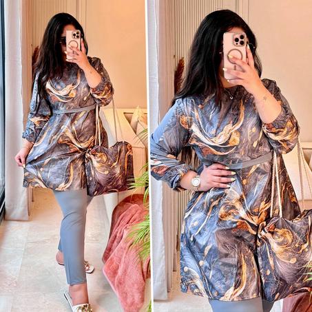 بوركيني 4 قطع أنيق ومحتشم  (BO P20)