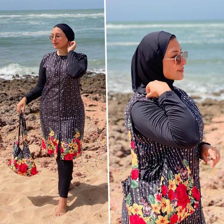 بوركيني 5 قطع أنيق ومحتشم  (AF P5)