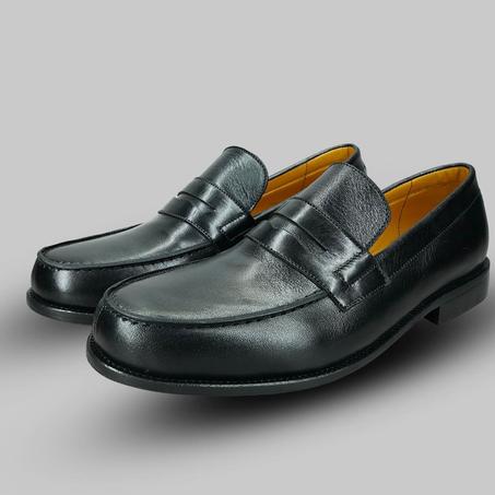 S0001 Mocassins en cuir marron 100%