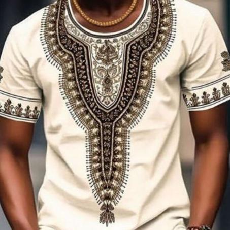 Vêtements Africaines T-shirts Chemise Homme Imprimé Années polo