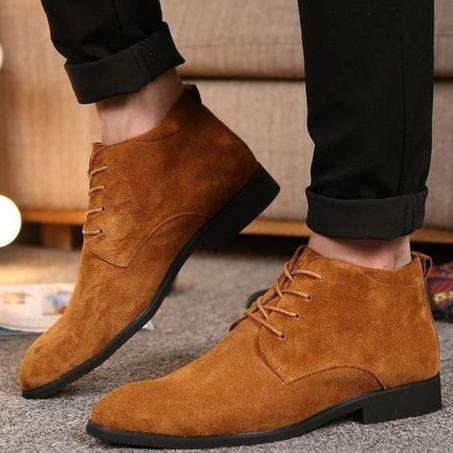 Chelsea Chaussures En Cuir D'affaires Pour Hommes Loafers Official Marron