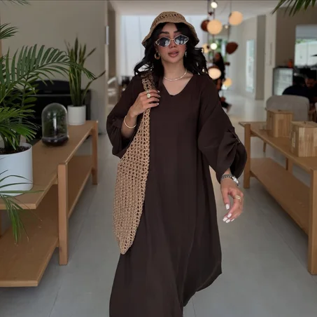 Robe Longue Marron - Style Bohème