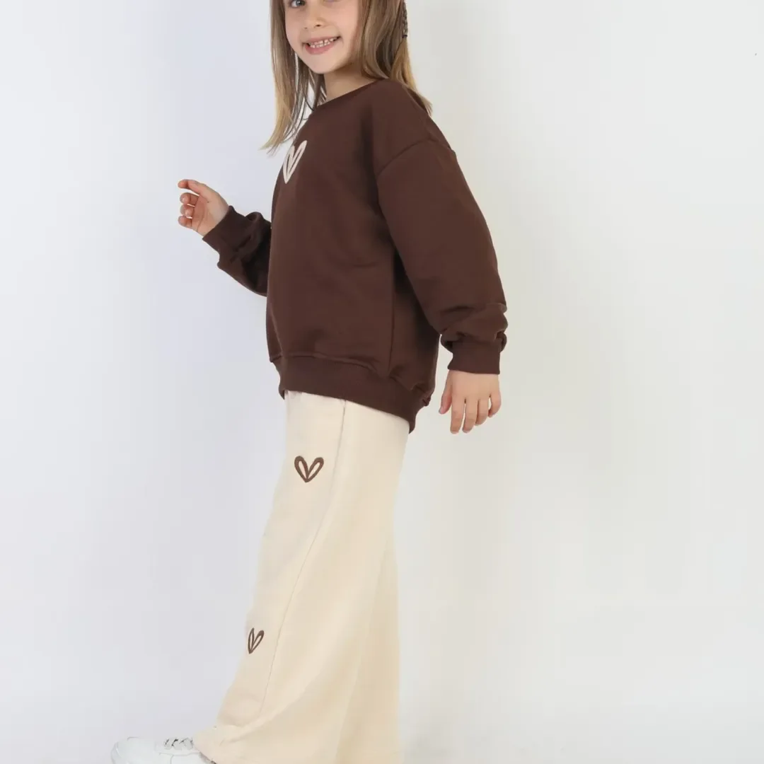 Ensemble Élégant en Deux Pièces marron F