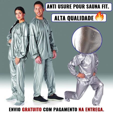 Fato de sauna Ripstop, Conjunto de roupa de ginásio fitness