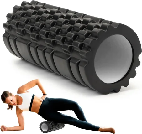 Foam Roller – Rouleau de massage musculaire أسطوانة تدليك عضلية – لتخفيف التوتر والتعافي