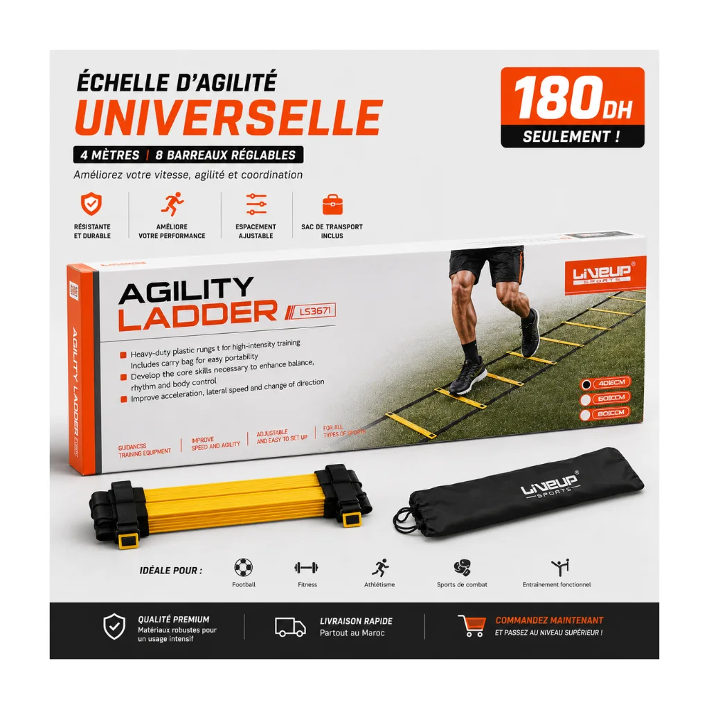 Échelle d’Agilité 4M – Entraînement Football & Fitnes