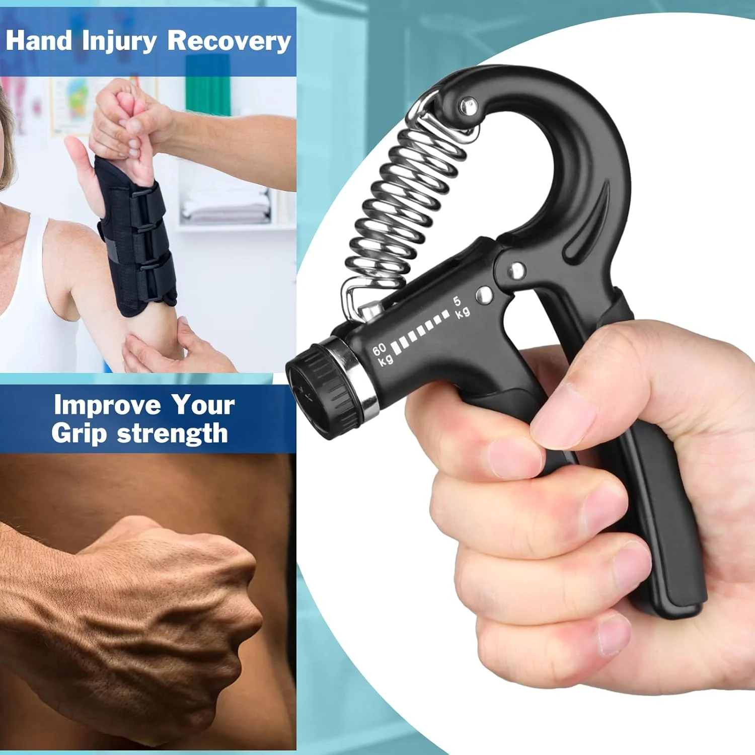 Adjustable Hand Grip – Renforceur de main réglable مقوي قبضة اليد قابل للتعديل لتقوية اليد والذراع