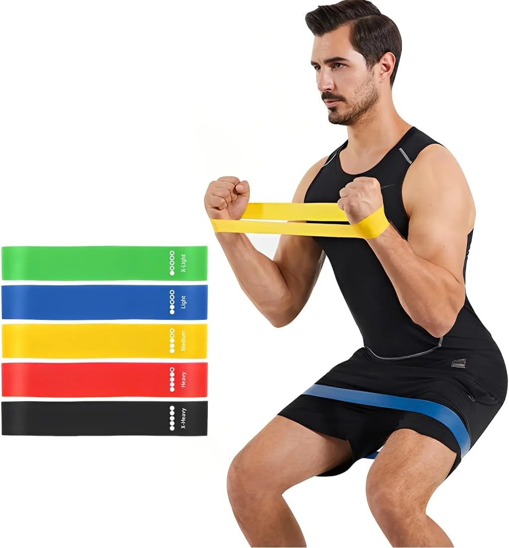 5 Bandes de Résistance Fitness – Entraînement Complet à la Maison