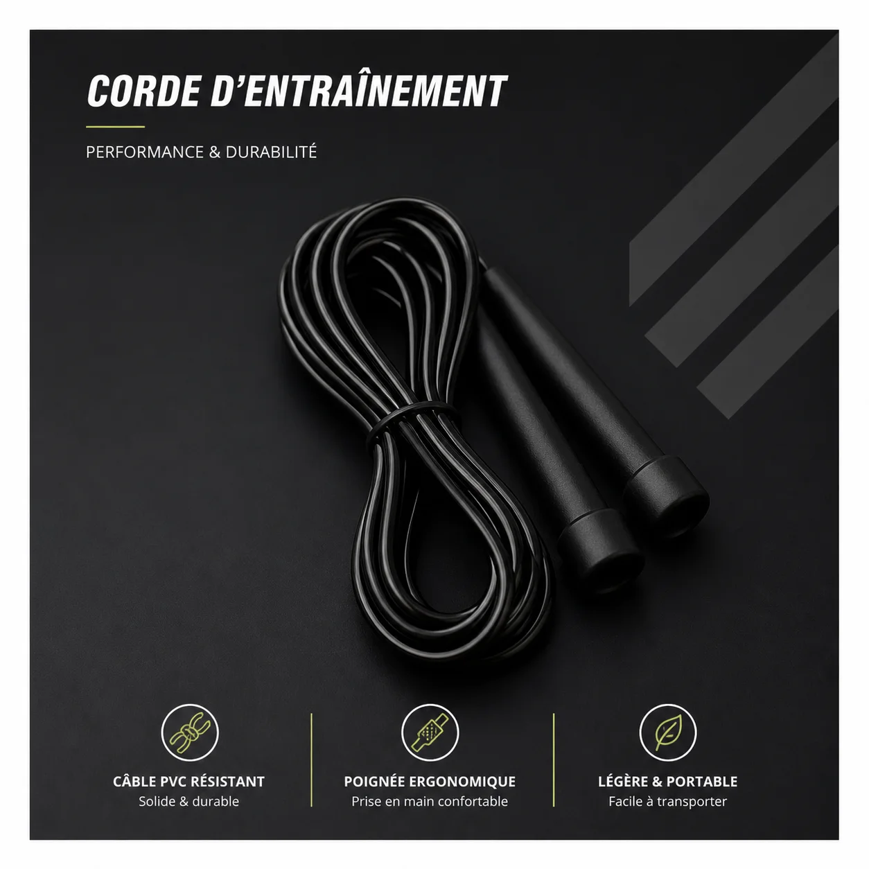 Pack Entraînement Pro – Parachute + Corde + 10 Plots + 5 Bandes