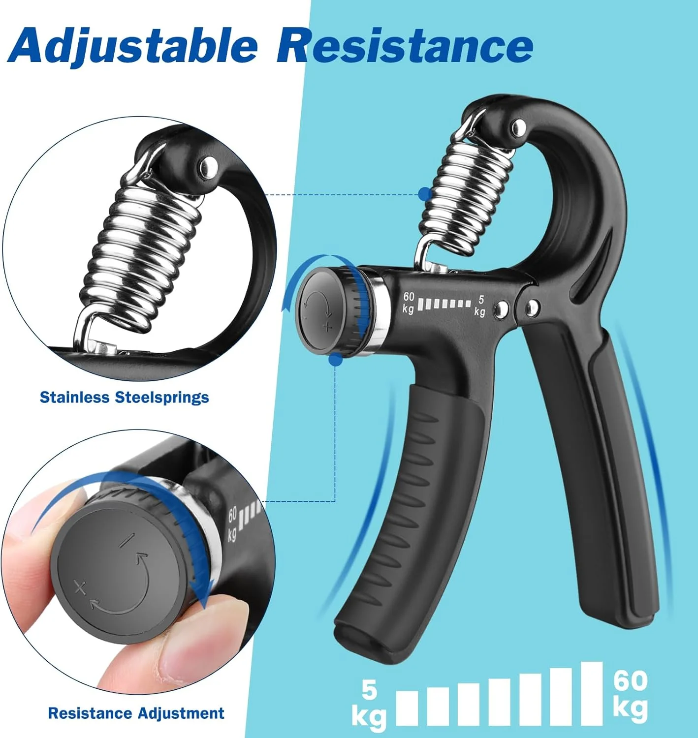 Adjustable Hand Grip – Renforceur de main réglable مقوي قبضة اليد قابل للتعديل لتقوية اليد والذراع