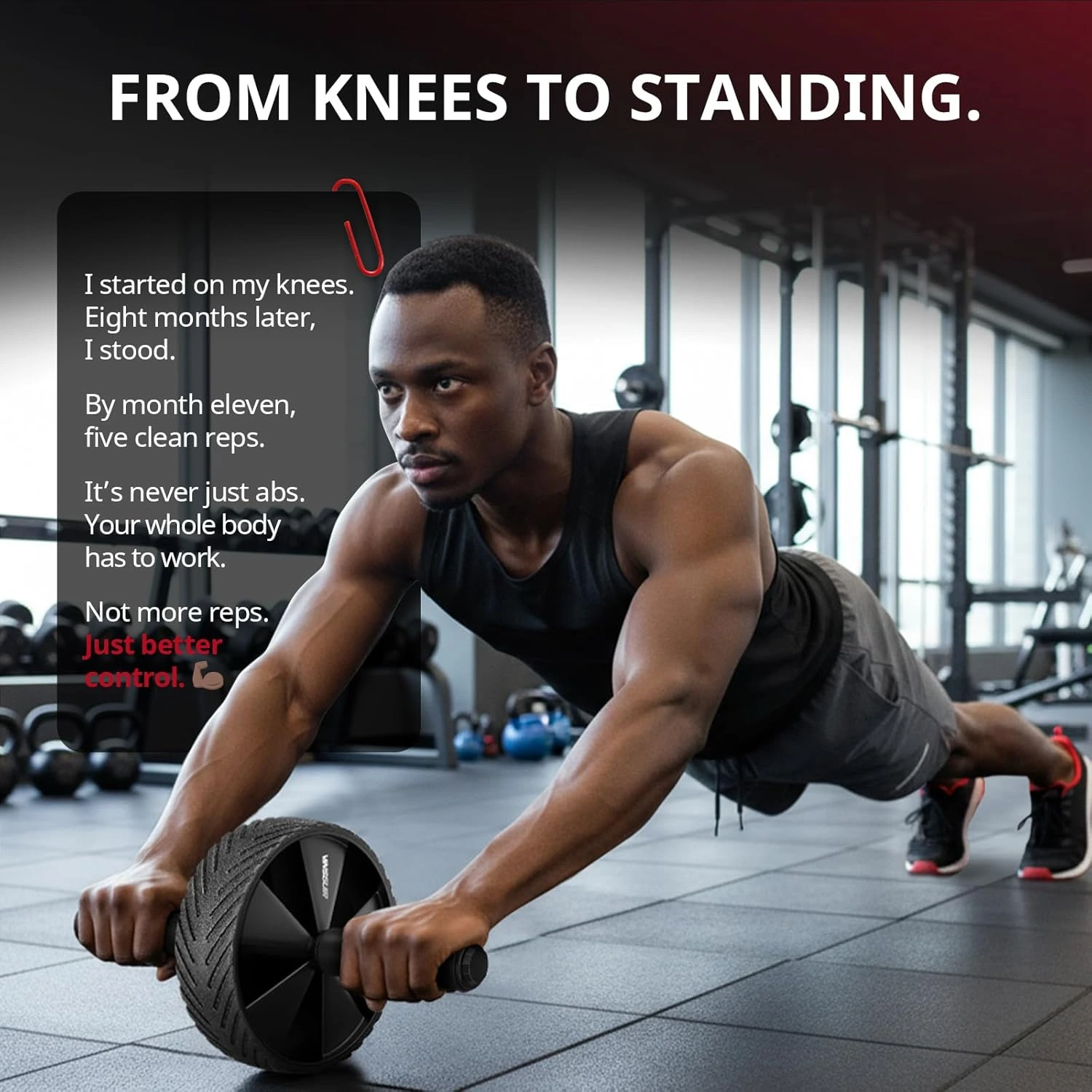 Ab Roller Wheel – عجلة تمارين البطن – لشد الكرش وتقوية الجسم كامل