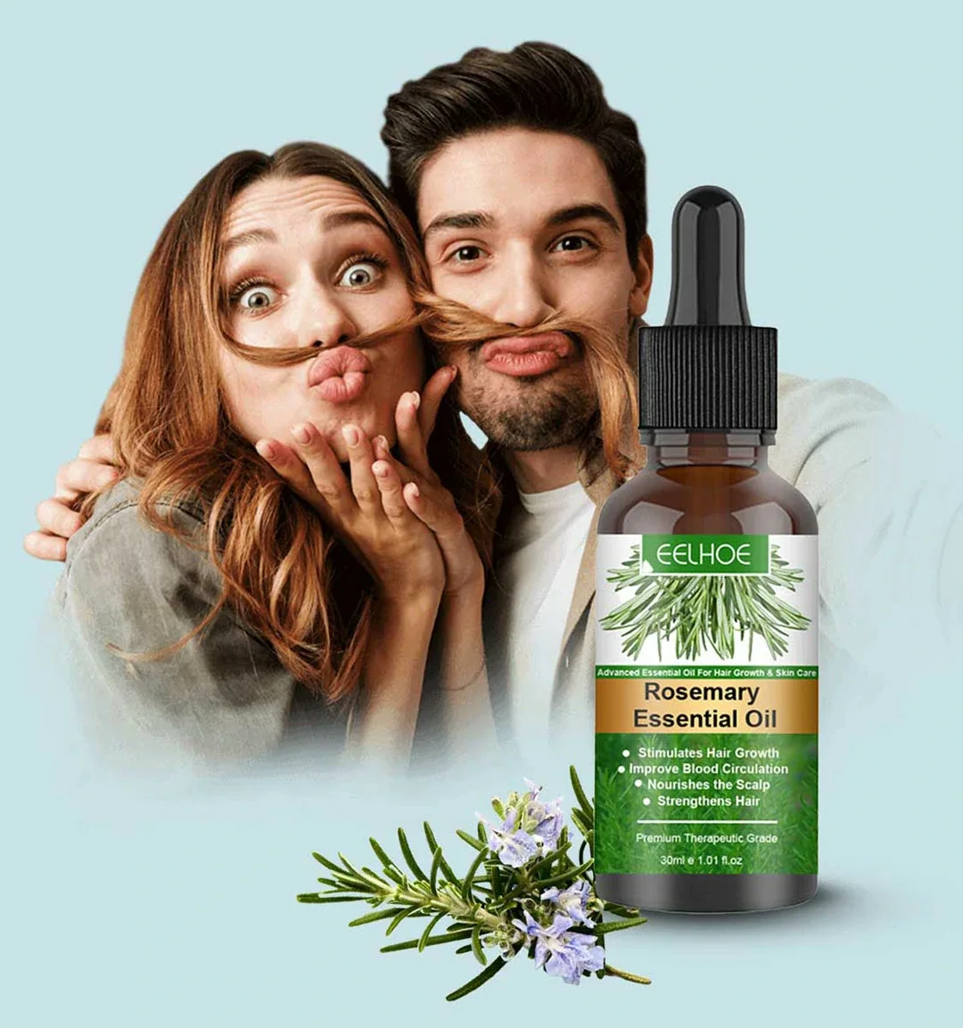 Rosemary Hair Growth Oil – زيت إكليل الجبل لتسريع نمو الشعر وتقويته